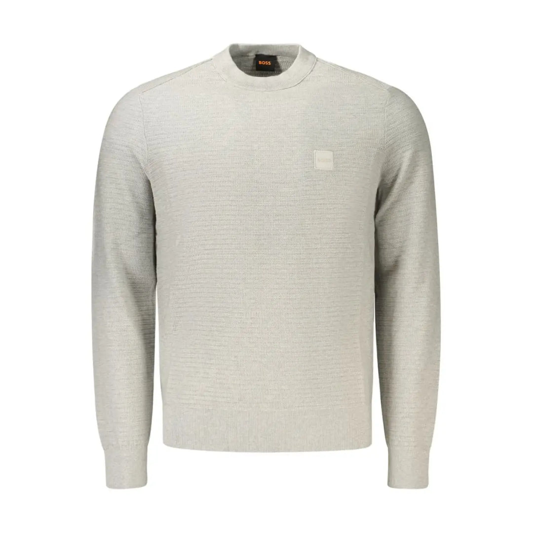 Hugo Boss Gray Cotton Men’s Pullover