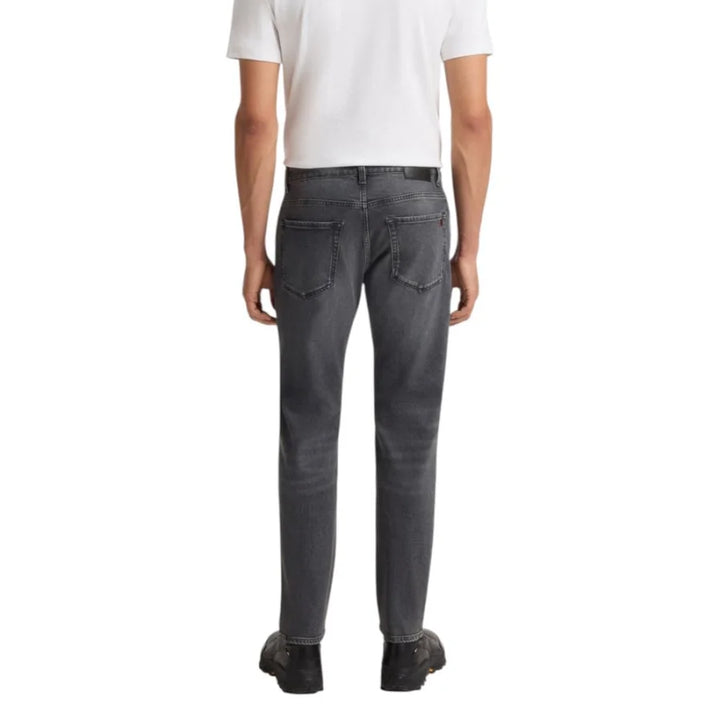 Hugo Boss Gray Cotton Relaxed Fit Jeans