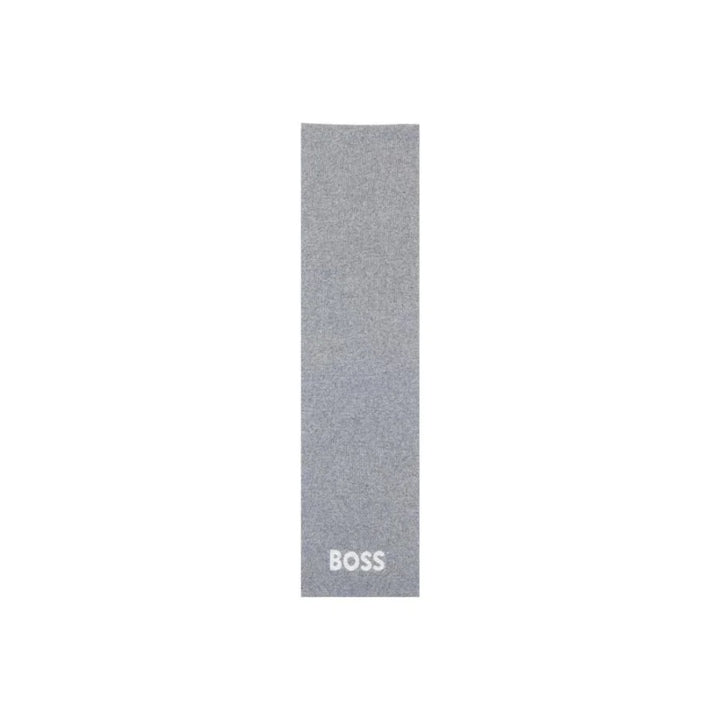 Hugo Boss Gray Polyacrylic Scarf