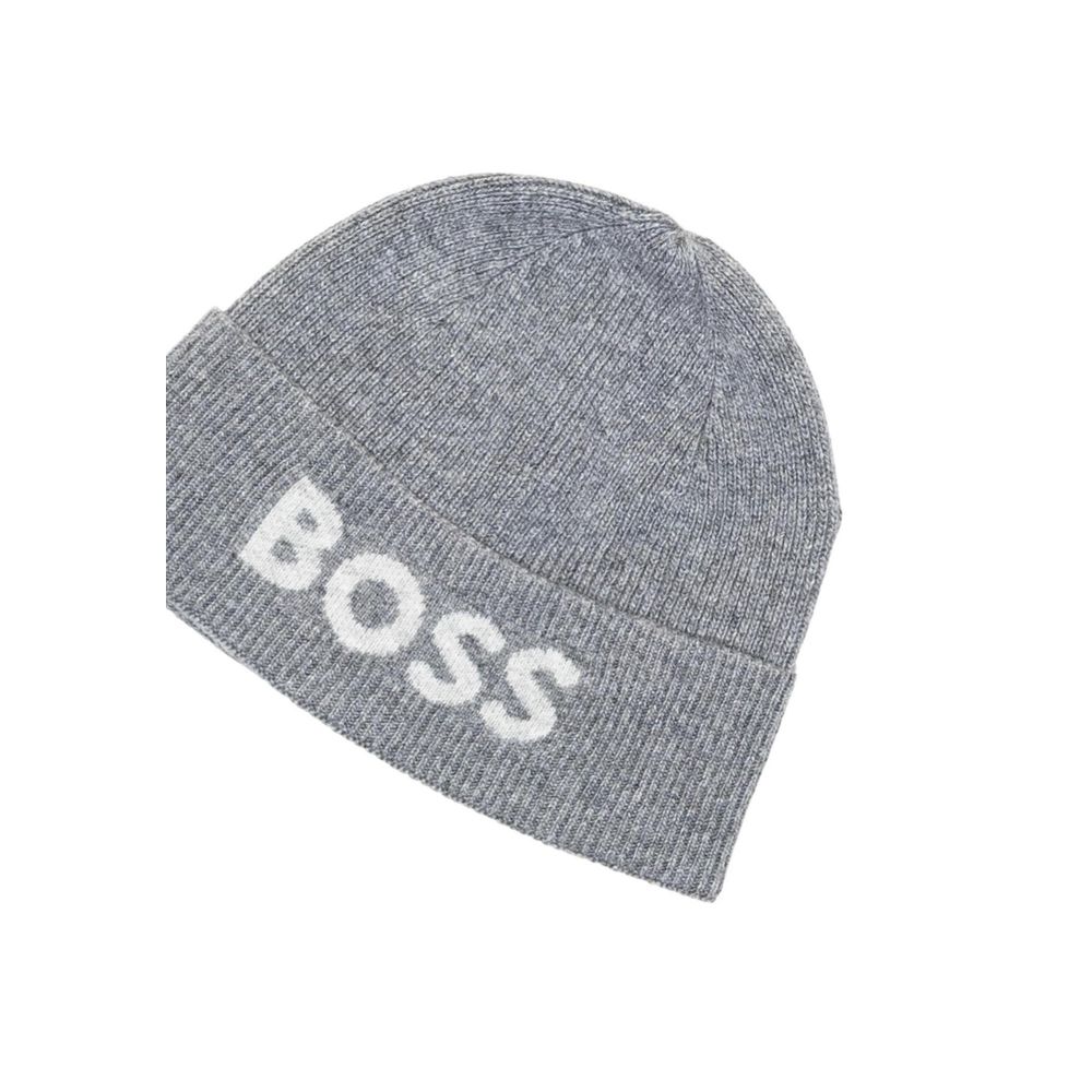 Hugo Boss Gray Recycled Polyamide Cap (baseball Hat)