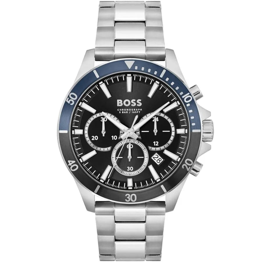 Hugo Boss Gray Stainless Steel Dress Watch
