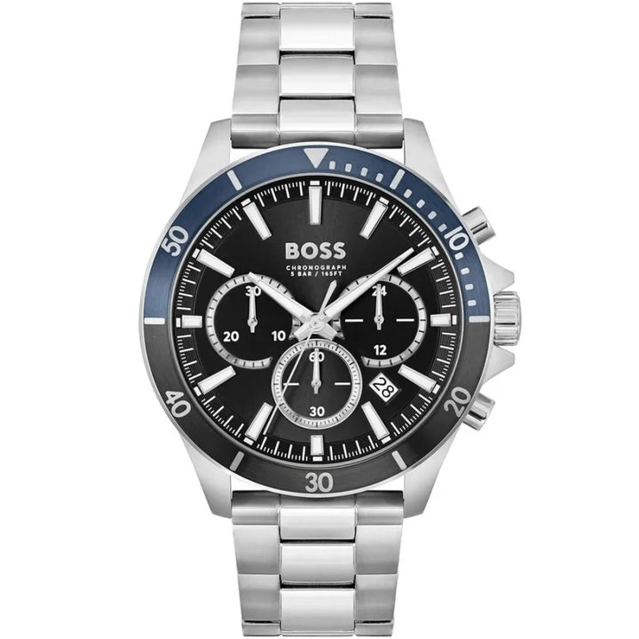 Hugo Boss Gray Stainless Steel Dress Watch