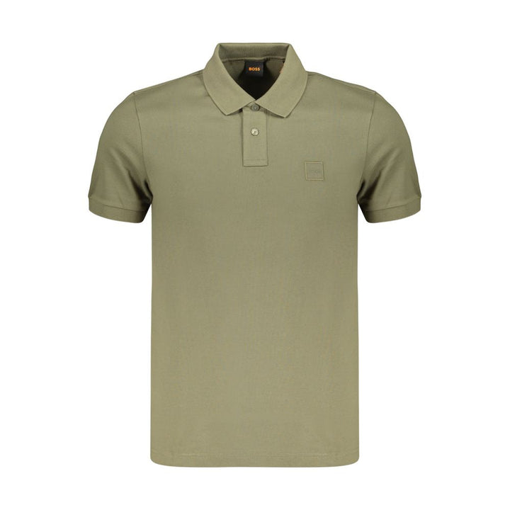 Hugo Boss Green Cotton Men’s Polo Shirt