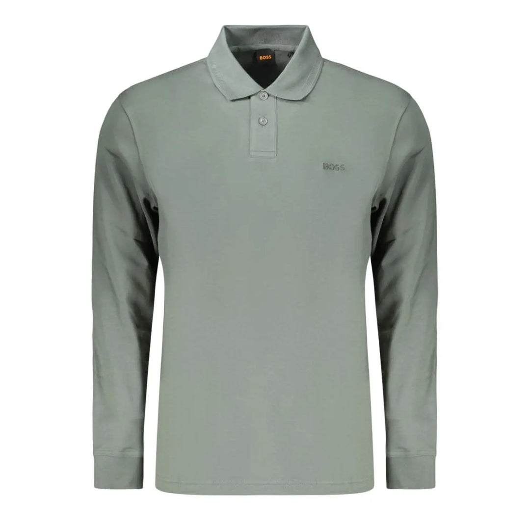 Hugo Boss Green Cotton Men’s Polo Shirt