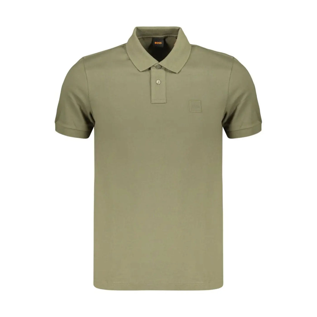 Hugo Boss Green Cotton Men’s Polo Shirt