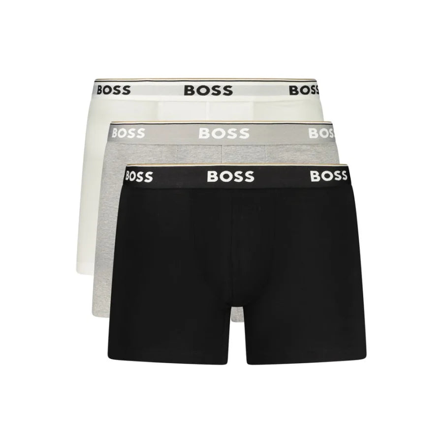 Hugo Boss Grey Cotton Men’s Boxer Short