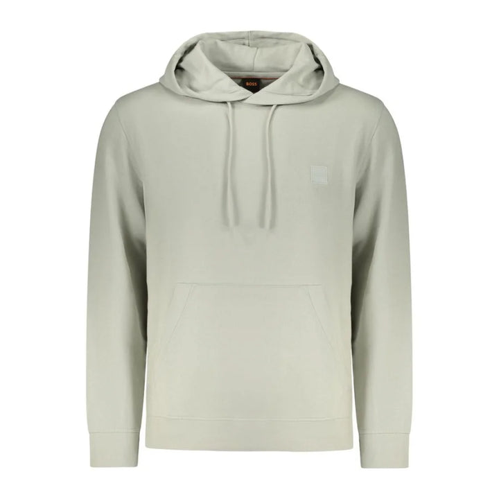 Hugo Boss Grigio Cotton Men Sweatshirt