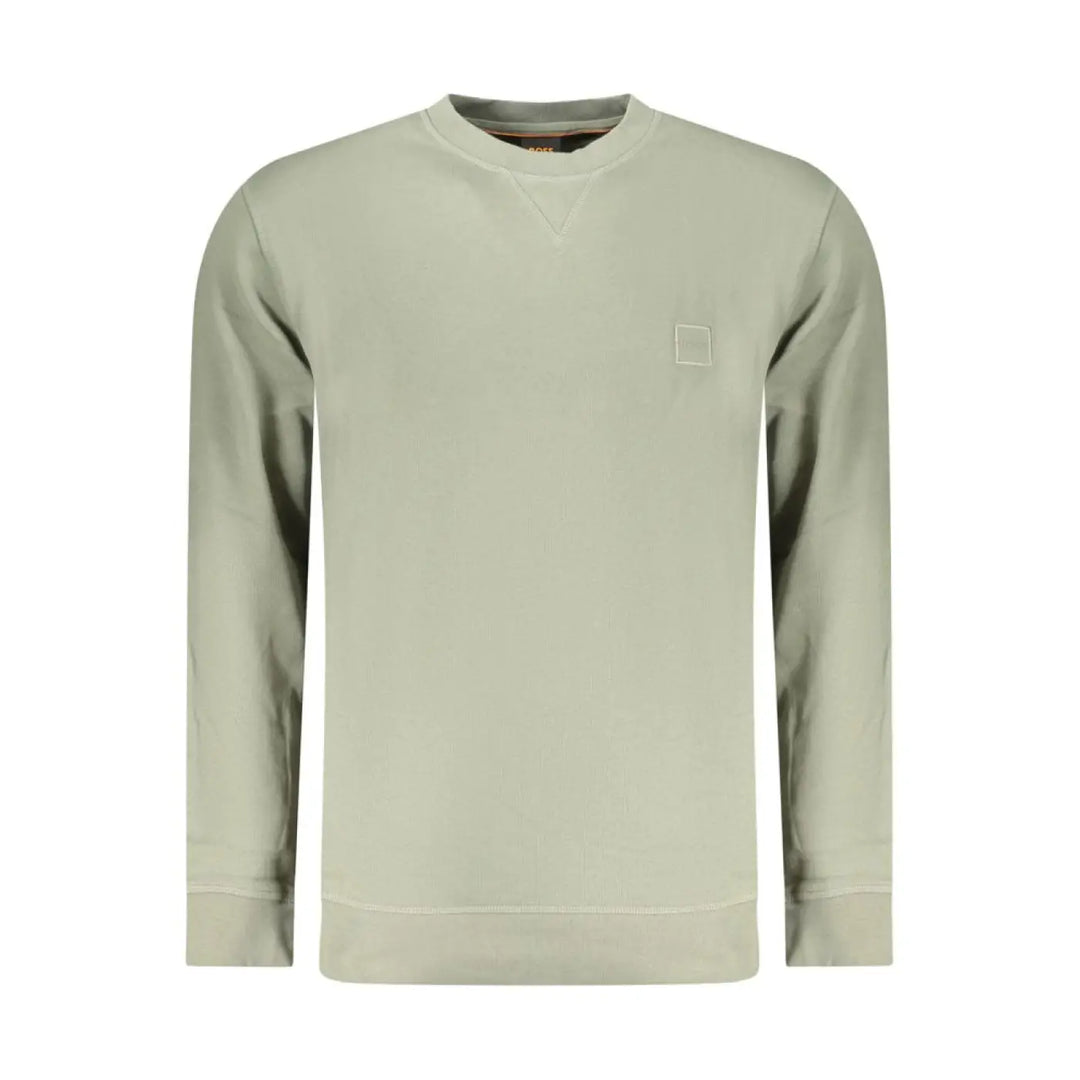 Hugo Boss Verde Cotton Men Sweatshirt