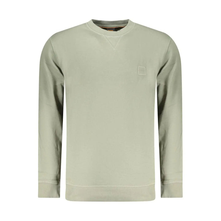 Hugo Boss Verde Cotton Men Sweatshirt