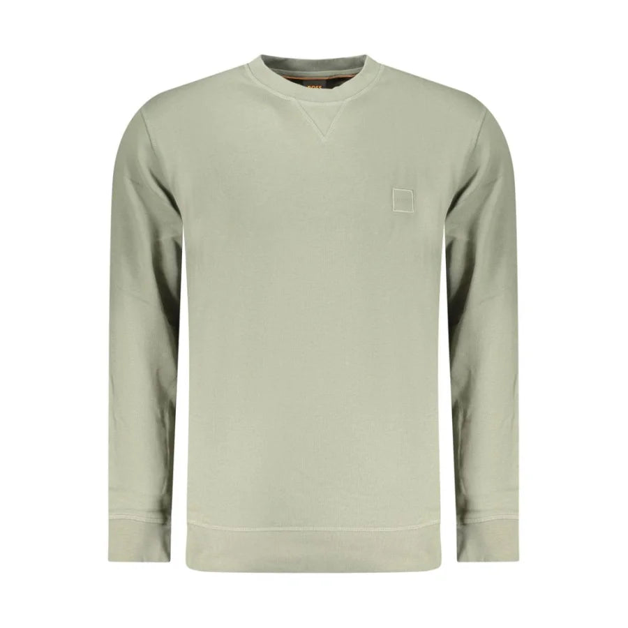 Hugo Boss Verde Cotton Men Sweatshirt