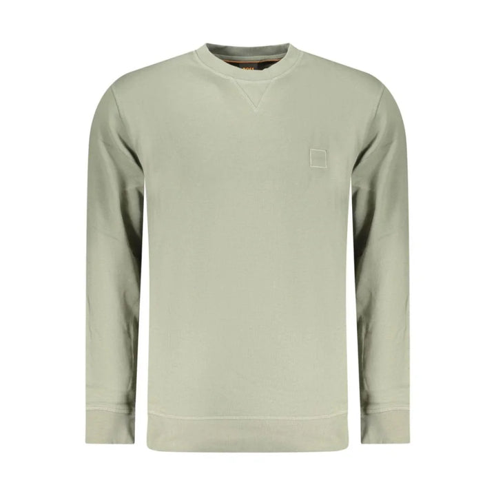 Hugo Boss Verde Cotton Men Sweatshirt