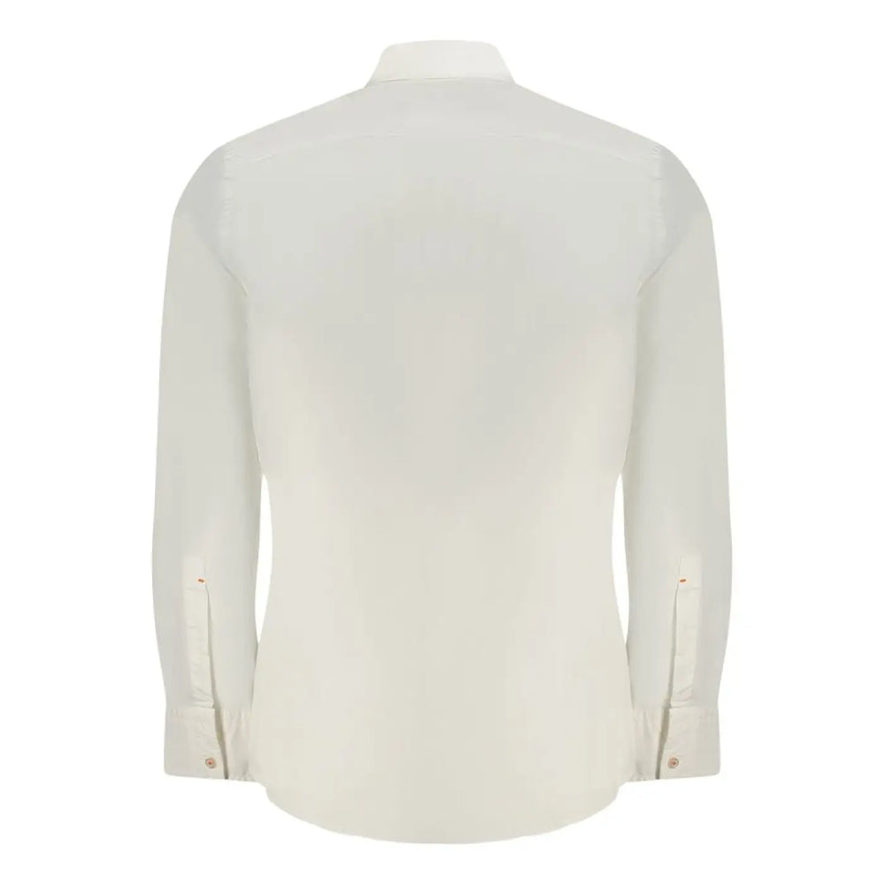 Hugo Boss White Cotton Men Shirt