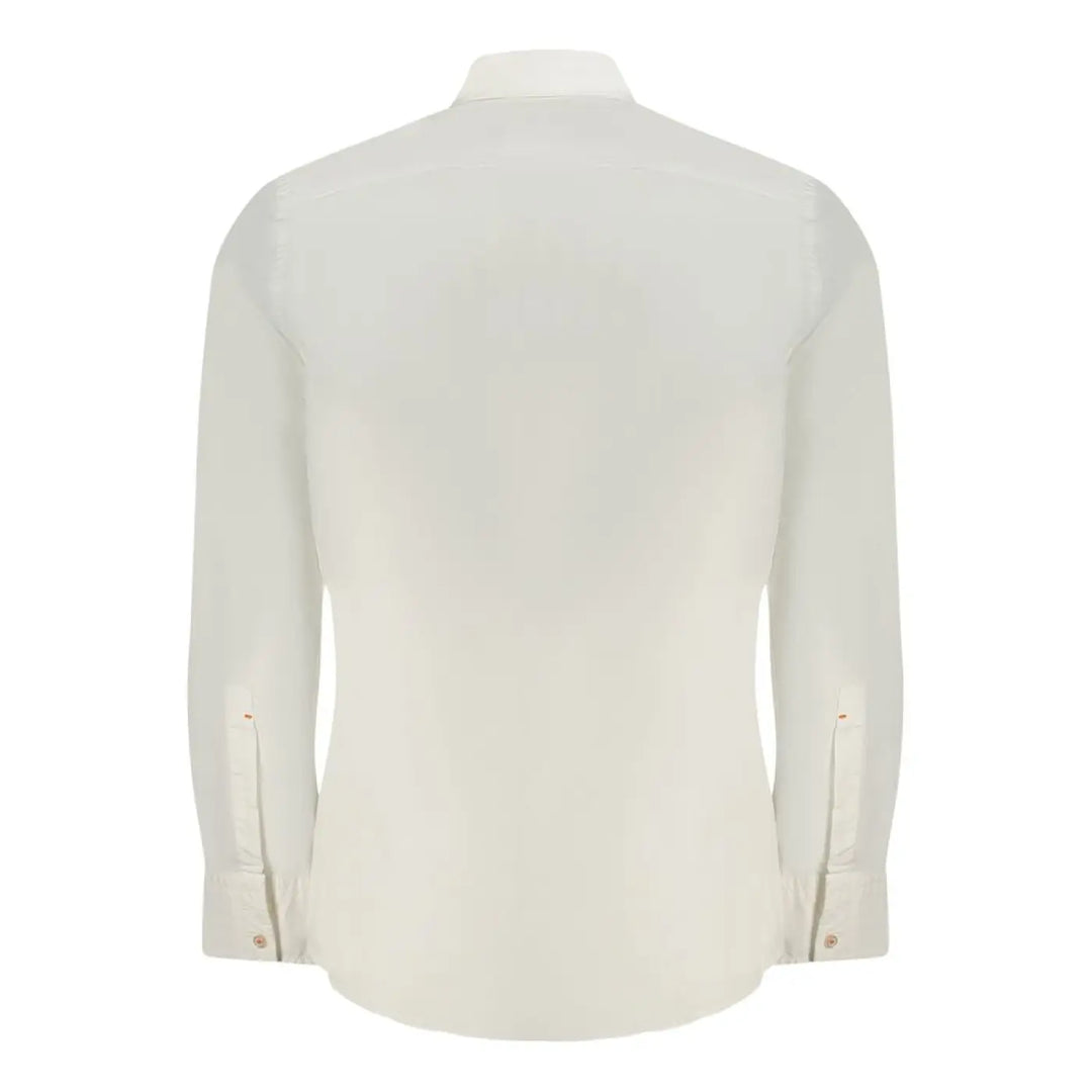 Hugo Boss White Cotton Men Shirt