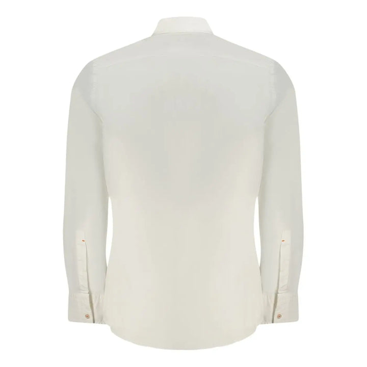 Hugo Boss White Cotton Men Shirt