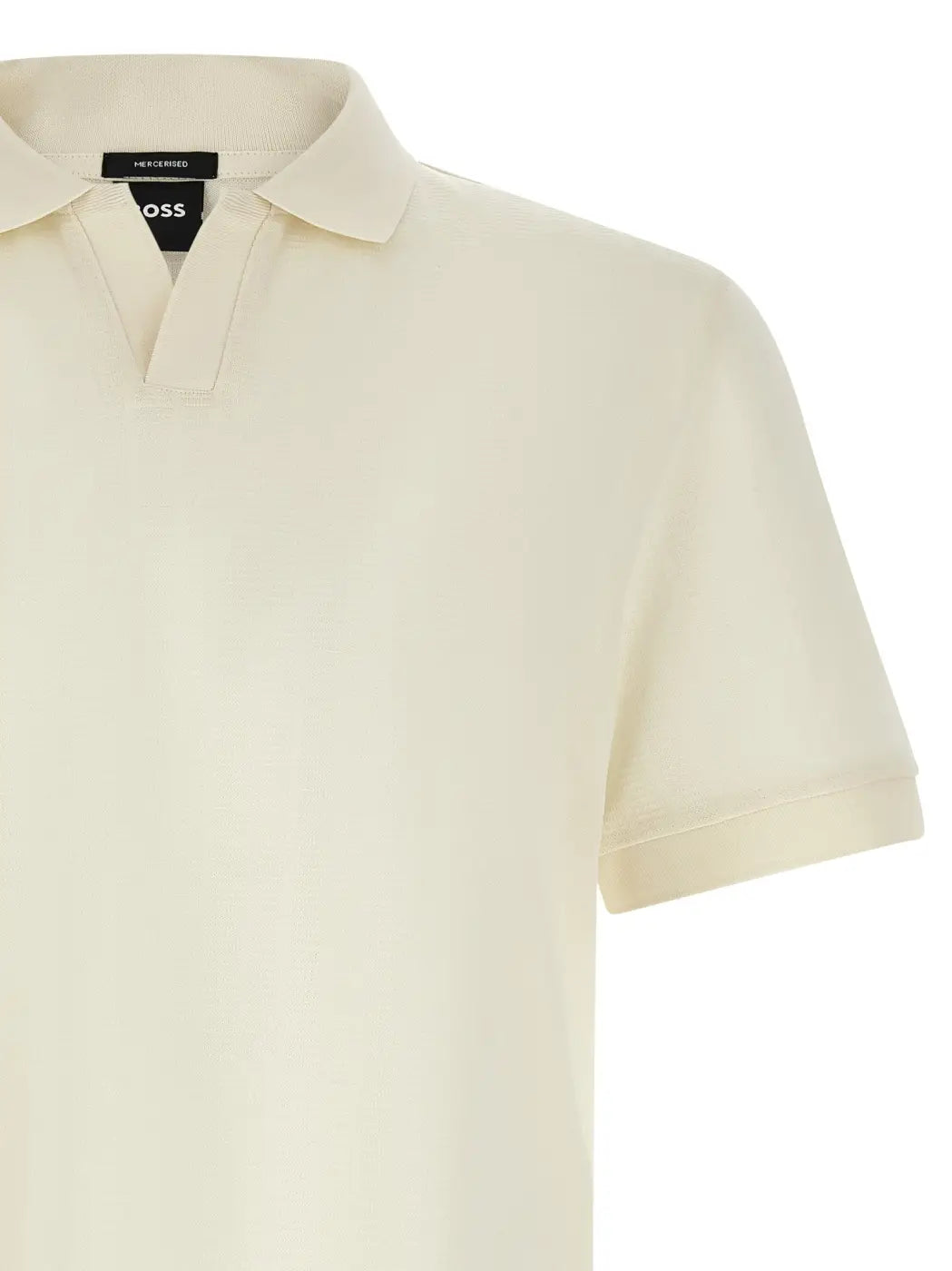 Hugo Boss White Cotton Polo Shirt