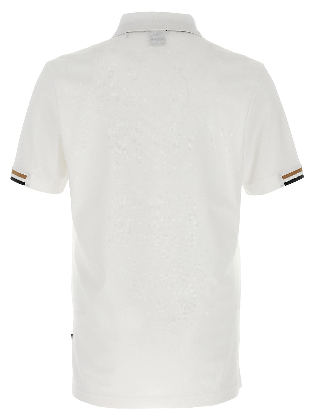 Hugo Boss White Cotton Polo Shirt