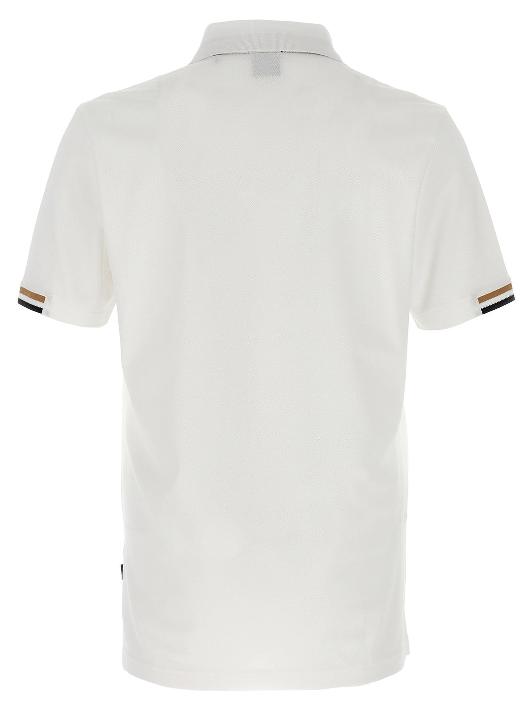 Hugo Boss White Cotton Polo Shirt