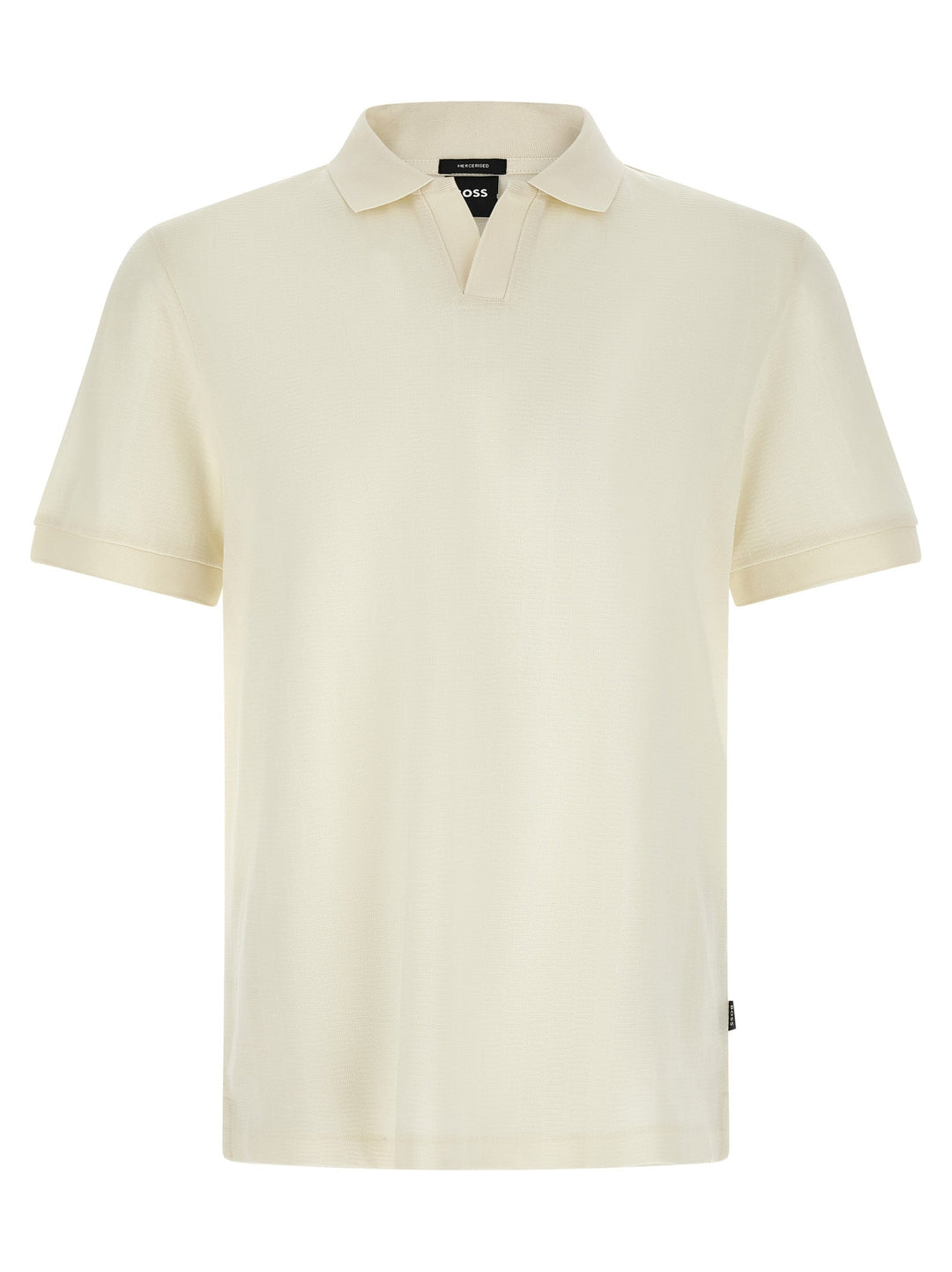 Hugo Boss White Cotton Polo Shirt