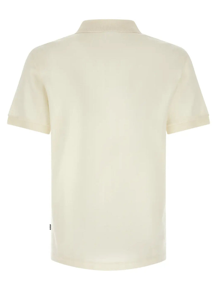 Hugo Boss White Cotton Polo Shirt