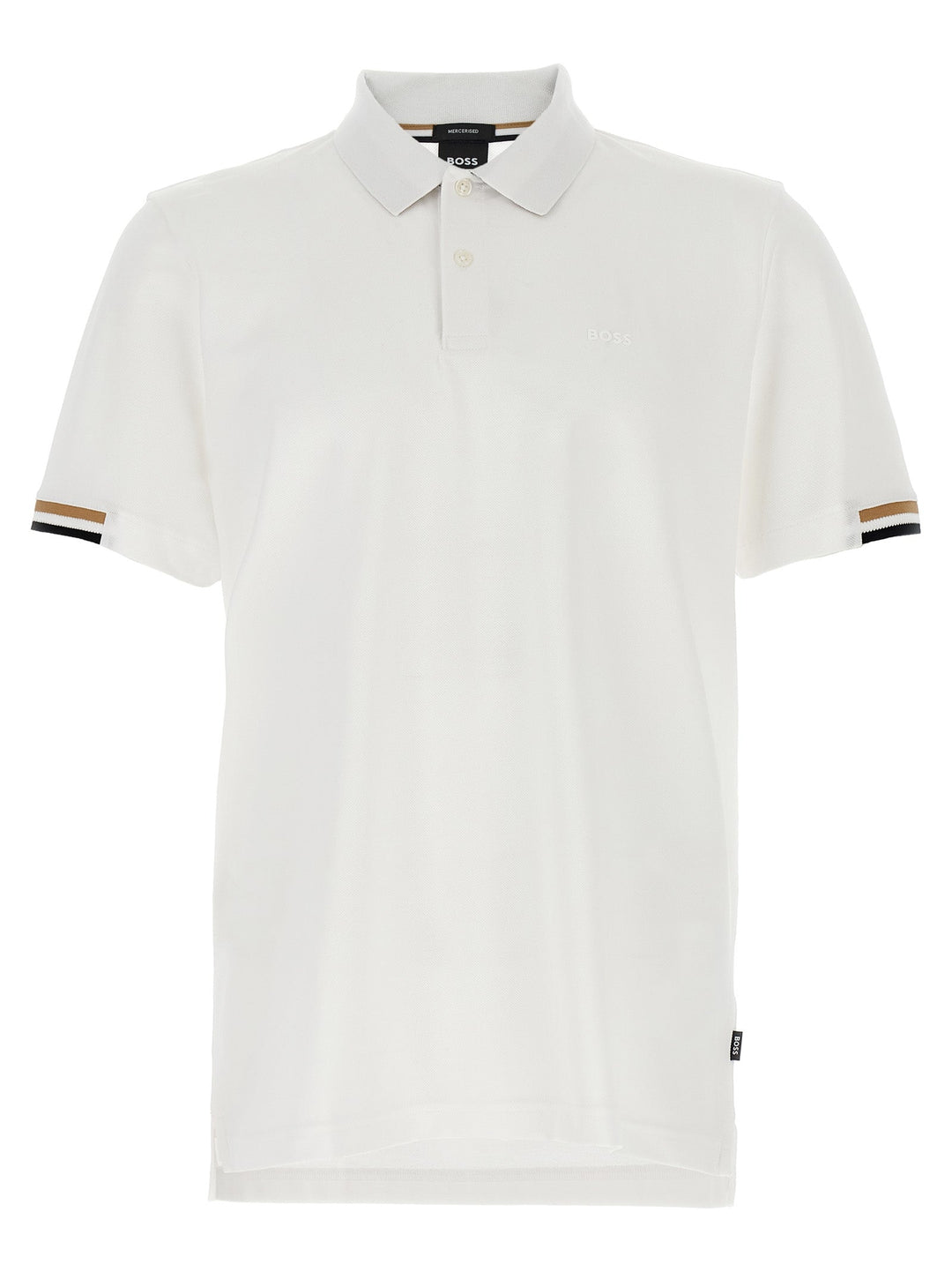 Hugo Boss White Cotton Polo Shirt