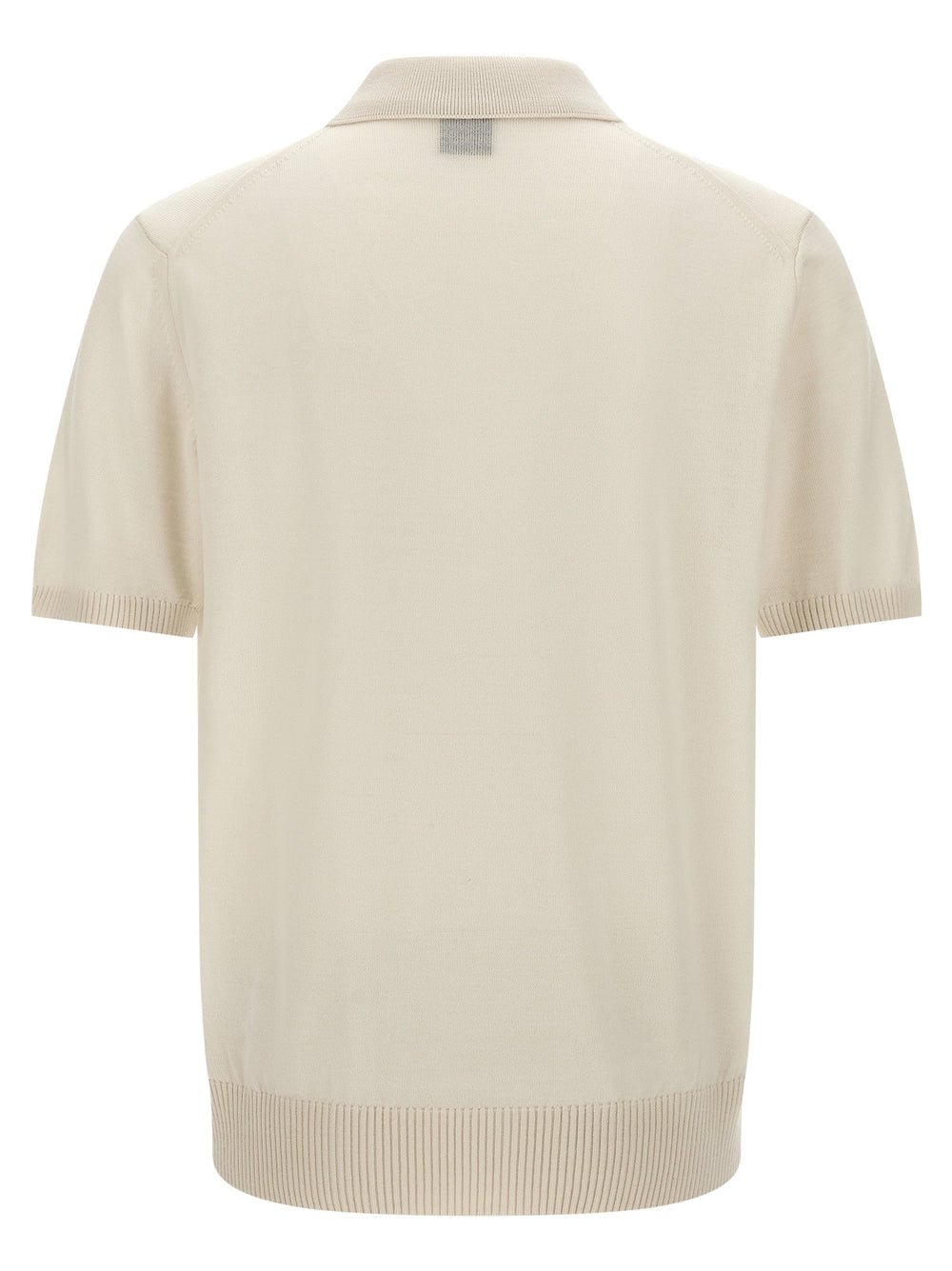 Hugo Boss White Virgin Wool Polo Shirt
