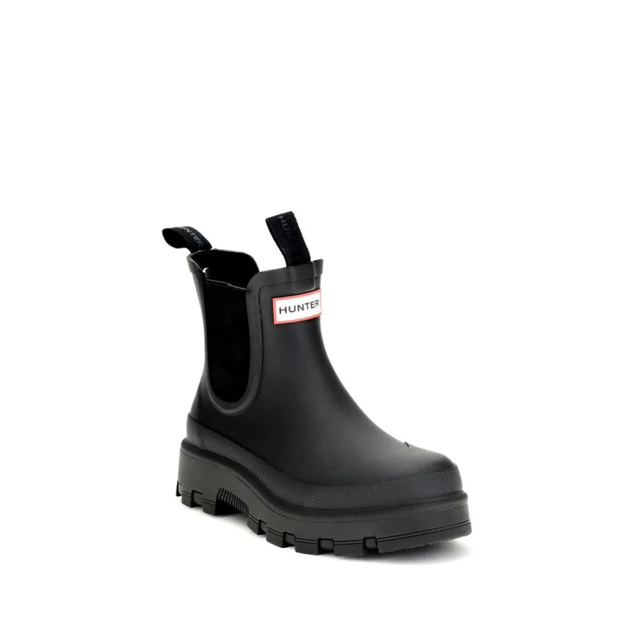 Hunter Black Rubber Chelsea Boots