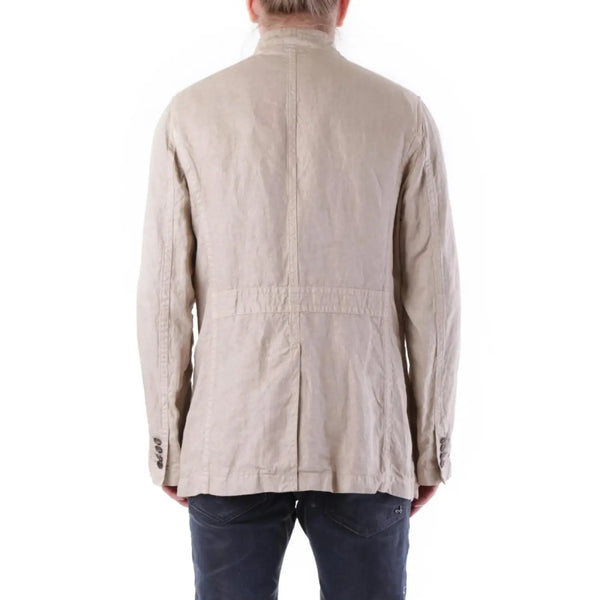 Husky Beige Linen Coat