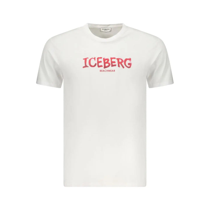 Iceberg Bianco Cotton Men T-shirt