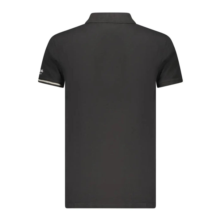 Iceberg Black Cotton Men Polo Shirt