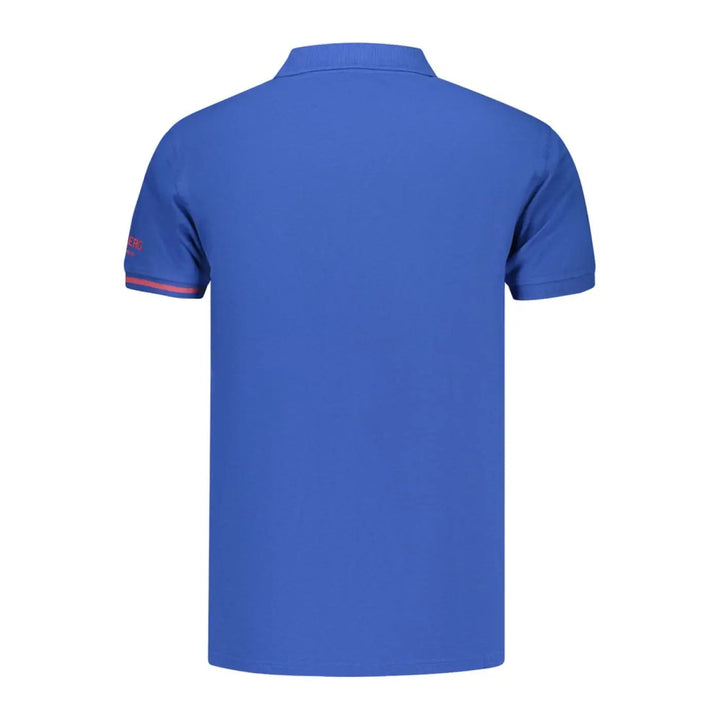 Iceberg Blue Cotton Men’s Polo Shirt