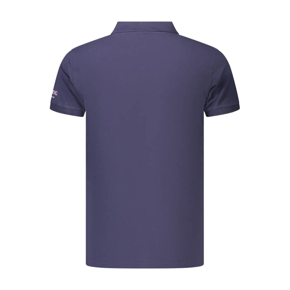 Iceberg Blue Cotton Men’s Polo Shirt