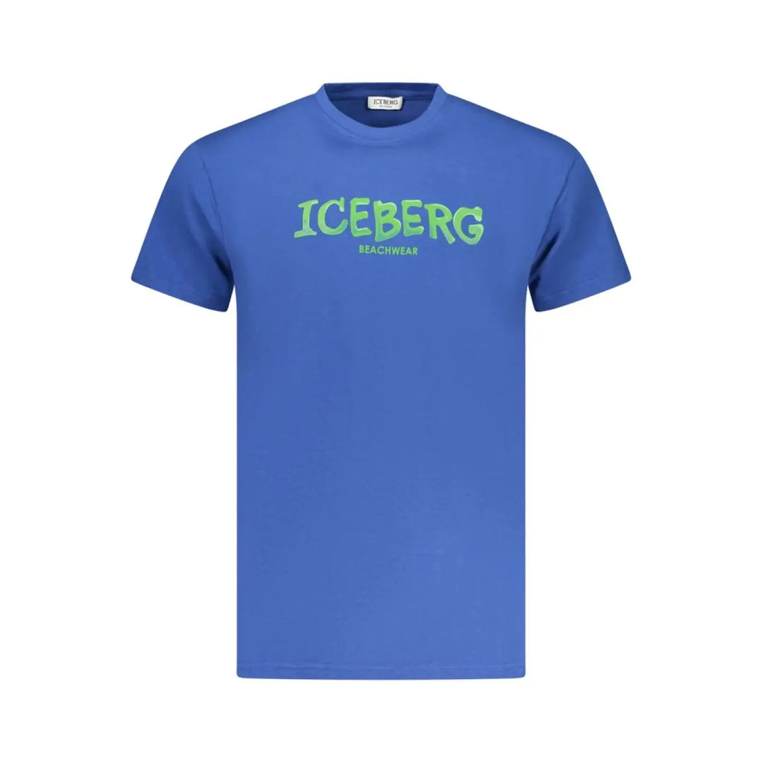Iceberg Blue Cotton Men’s T-shirt