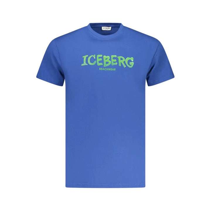 Iceberg Blue Cotton Men’s T-shirt