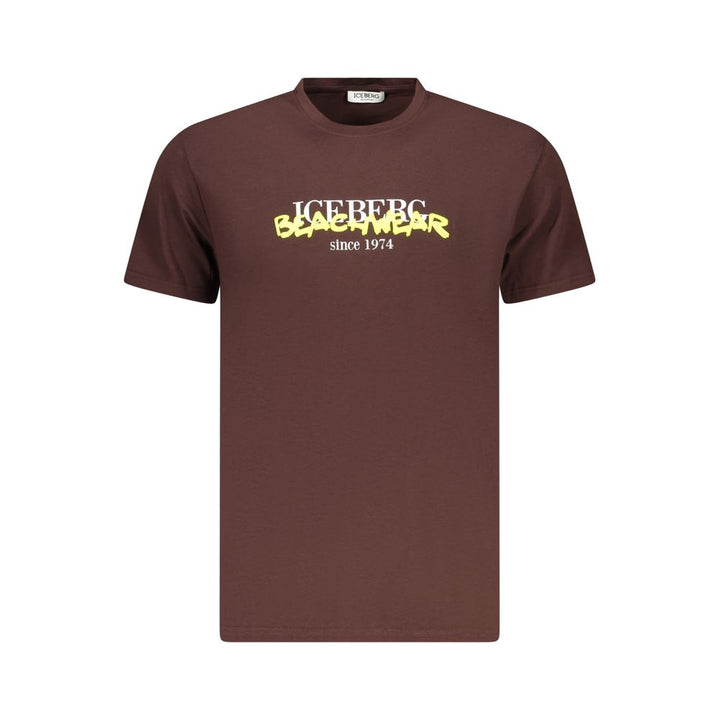 Iceberg Neon Cotton Men T-shirt