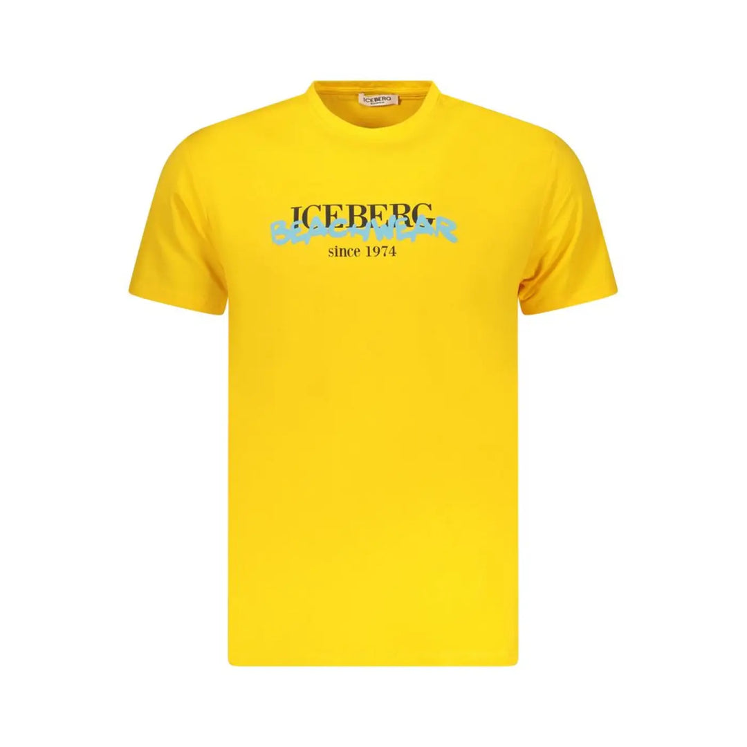 Iceberg Neon Cotton Men T-shirt