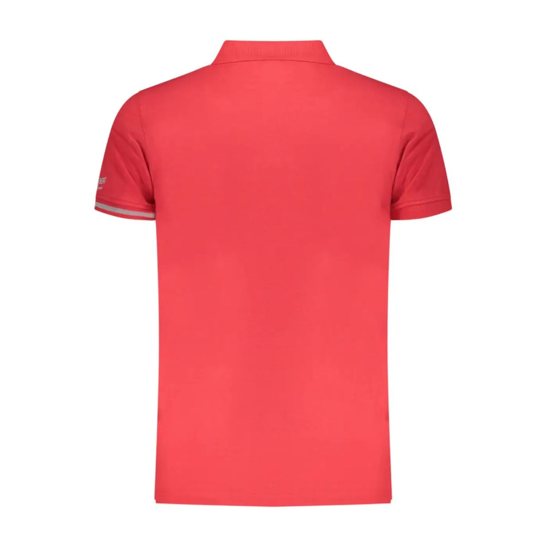 Iceberg Red Cotton Mens Polo Shirt
