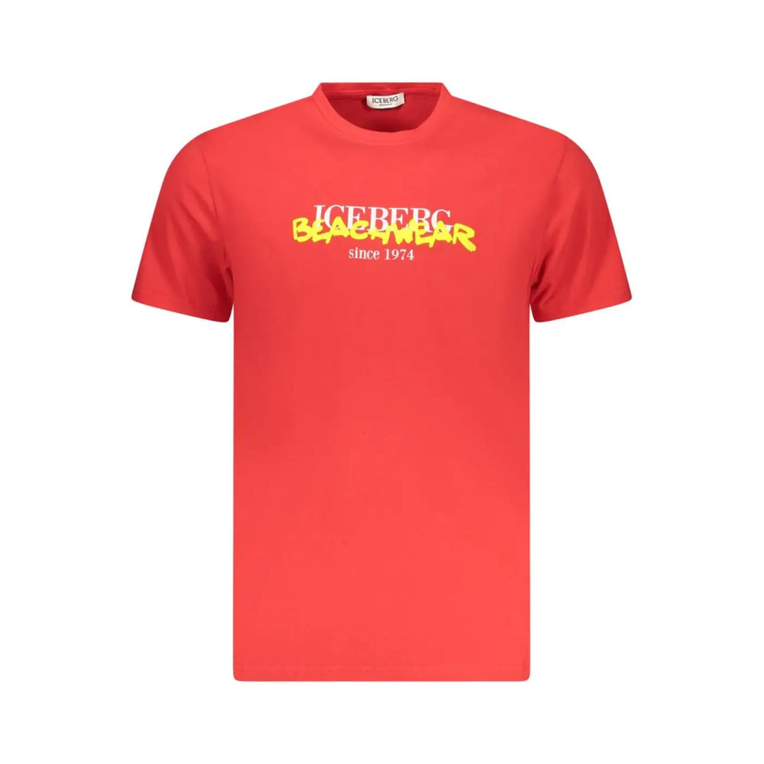 Iceberg Red Cotton Men’s T-shirt