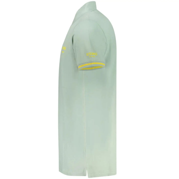 Iceberg Verde Cotton Men Polo Shirt