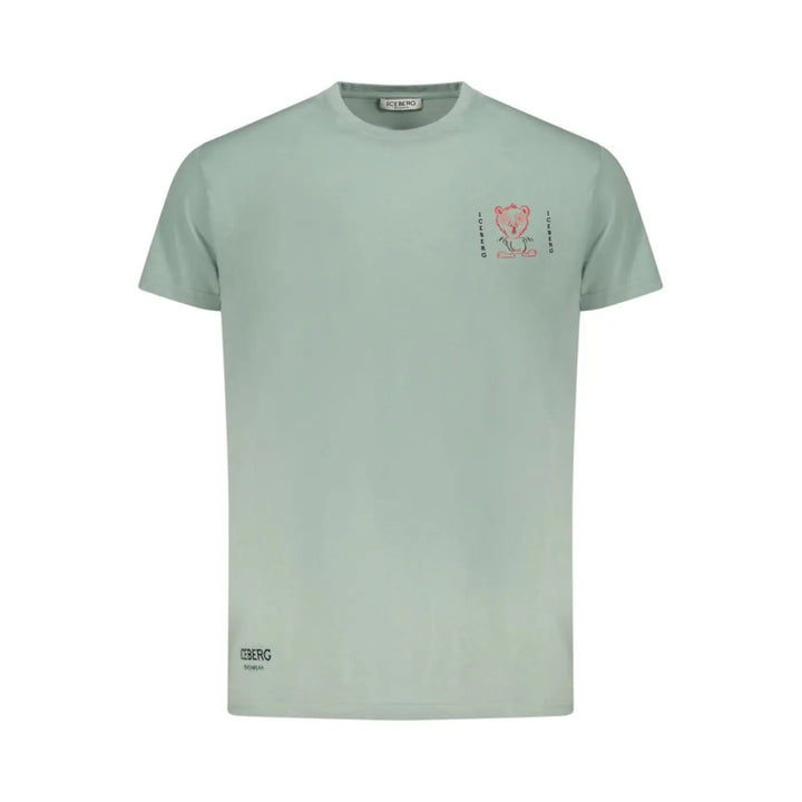 Iceberg Verde Cotton Men T-shirt