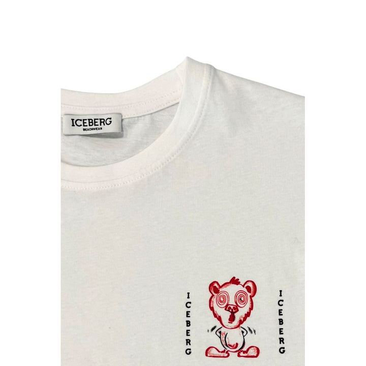 Iceberg White Cotton Men T-shirt