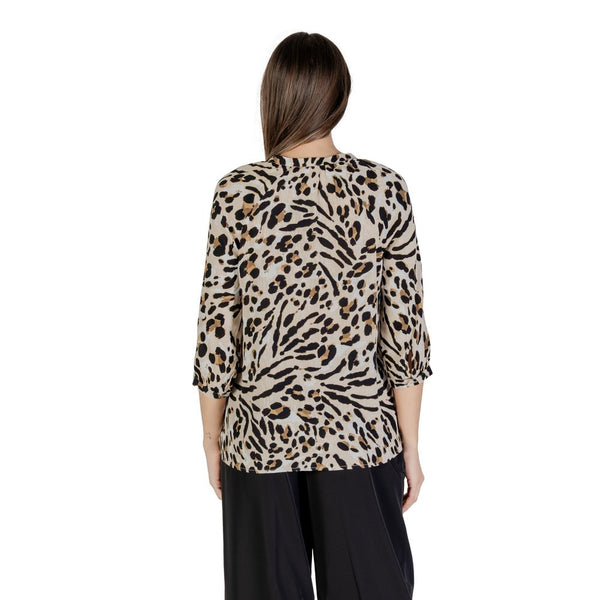 ICHI Blouses - Beige Viscose Blouse