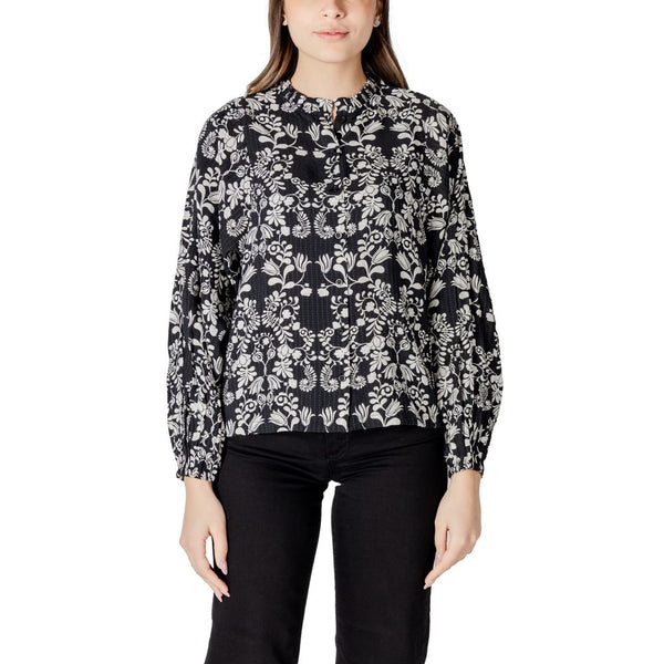 ICHI Blouses - Black Viscose Blouse