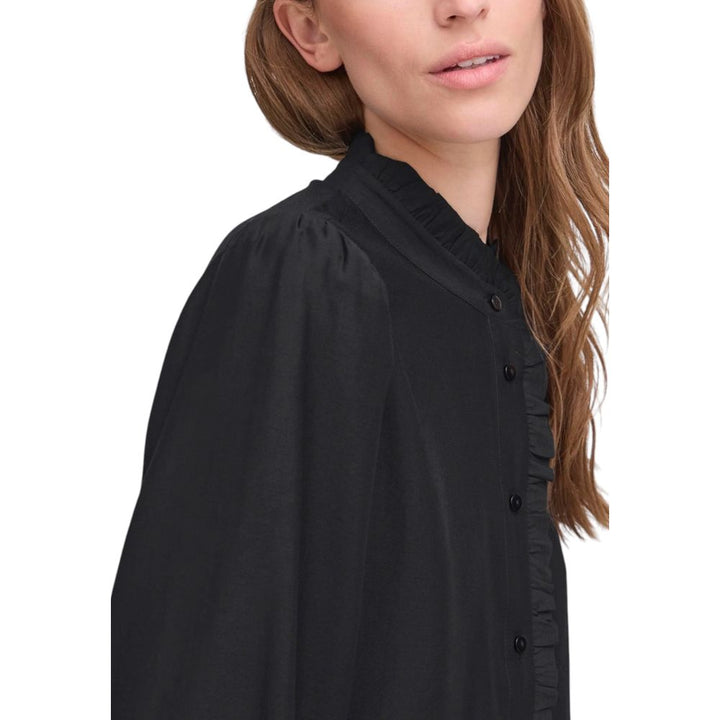 Ichi Blouses - Women’s Black Viscose Blouse