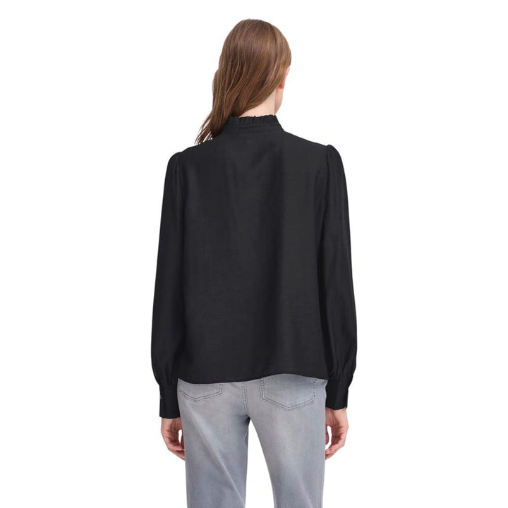 Ichi Blouses - Women’s Black Viscose Blouse