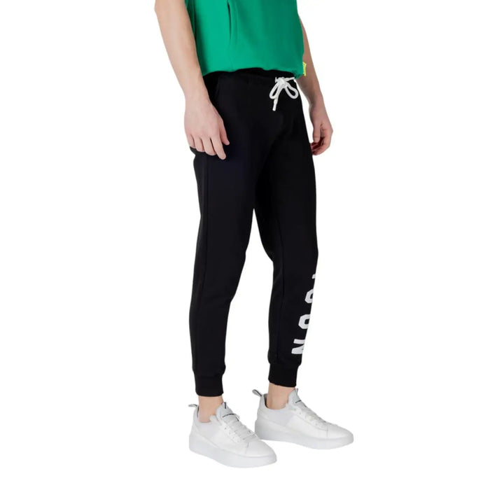 Icon Black Cotton Joggers (workout Pants)