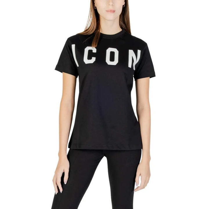 Icon Black Cotton T-Shirt