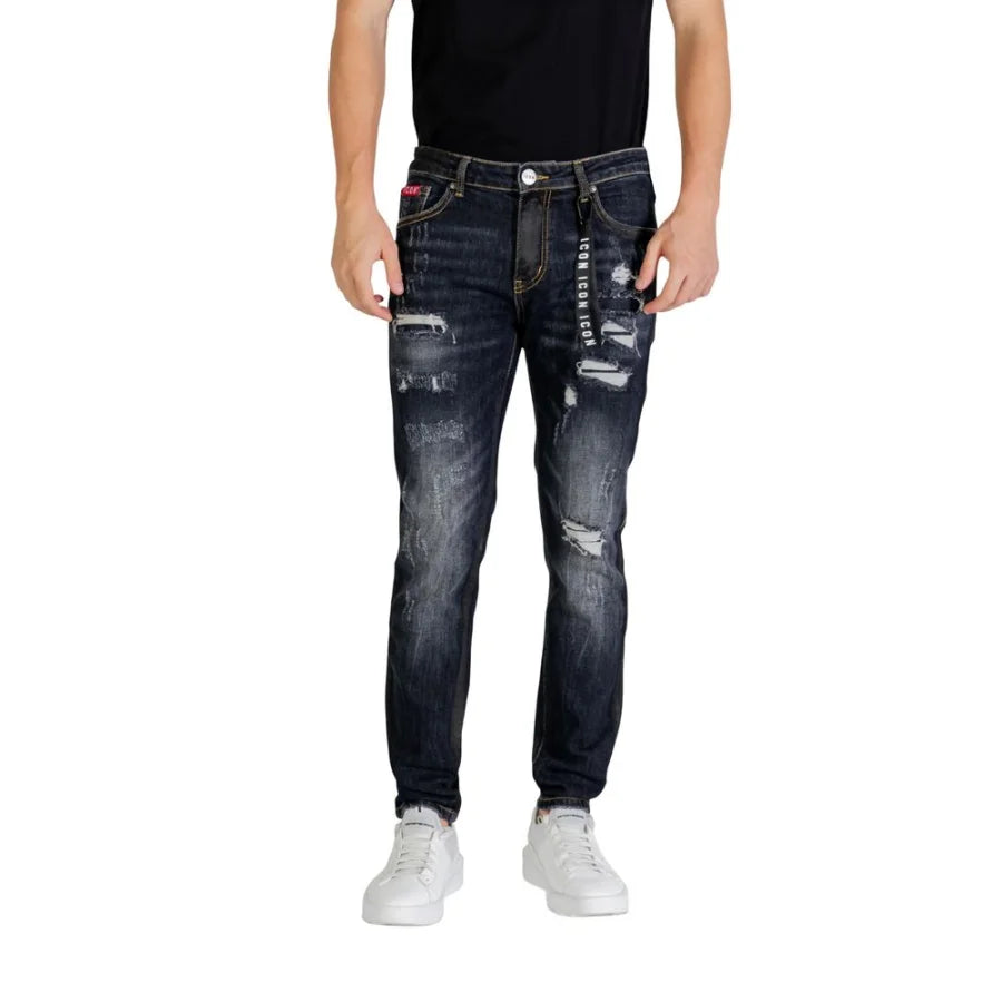 Icon Blue Cotton Skinny Jeans