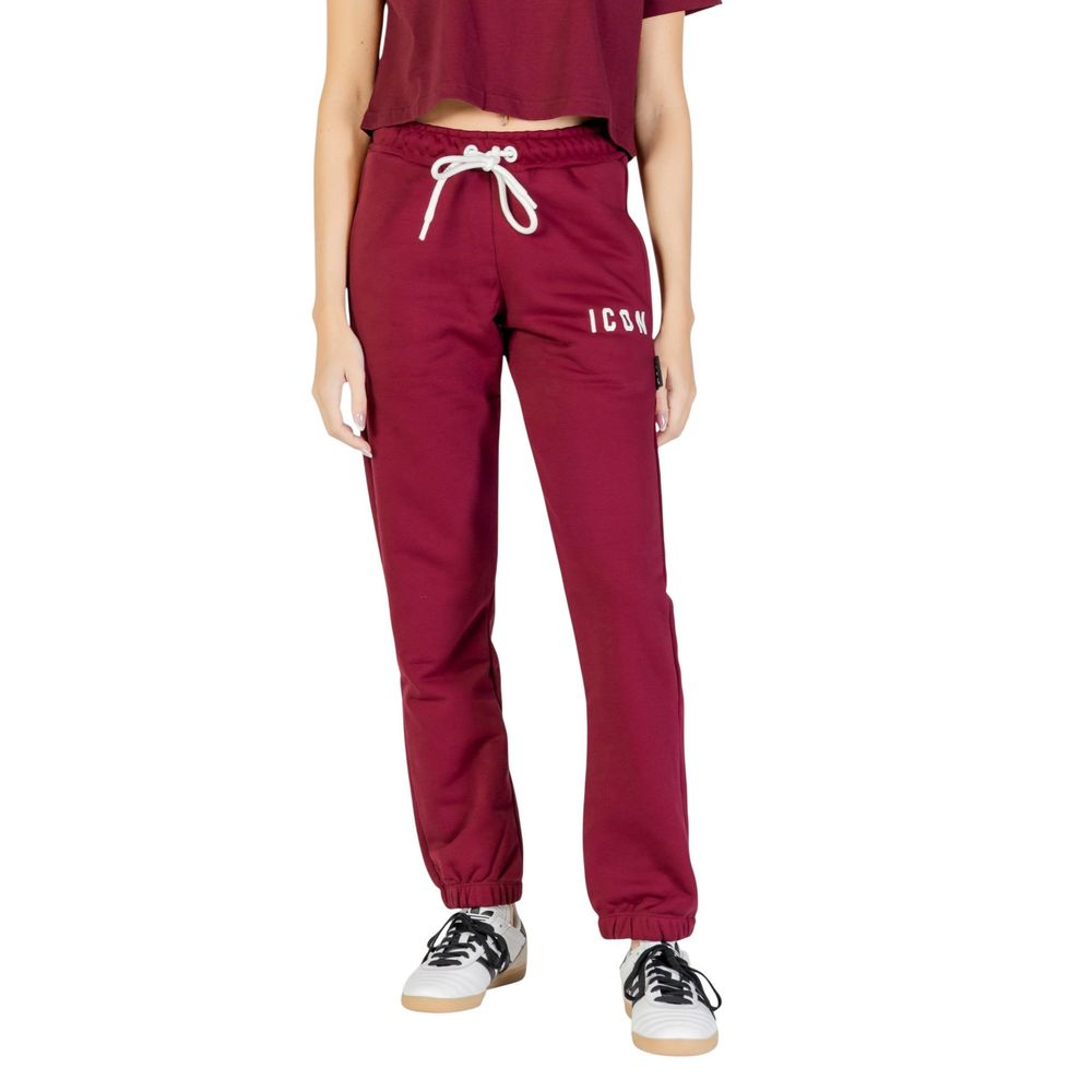Icon Bordeaux Cotton Joggers (workout Pants)