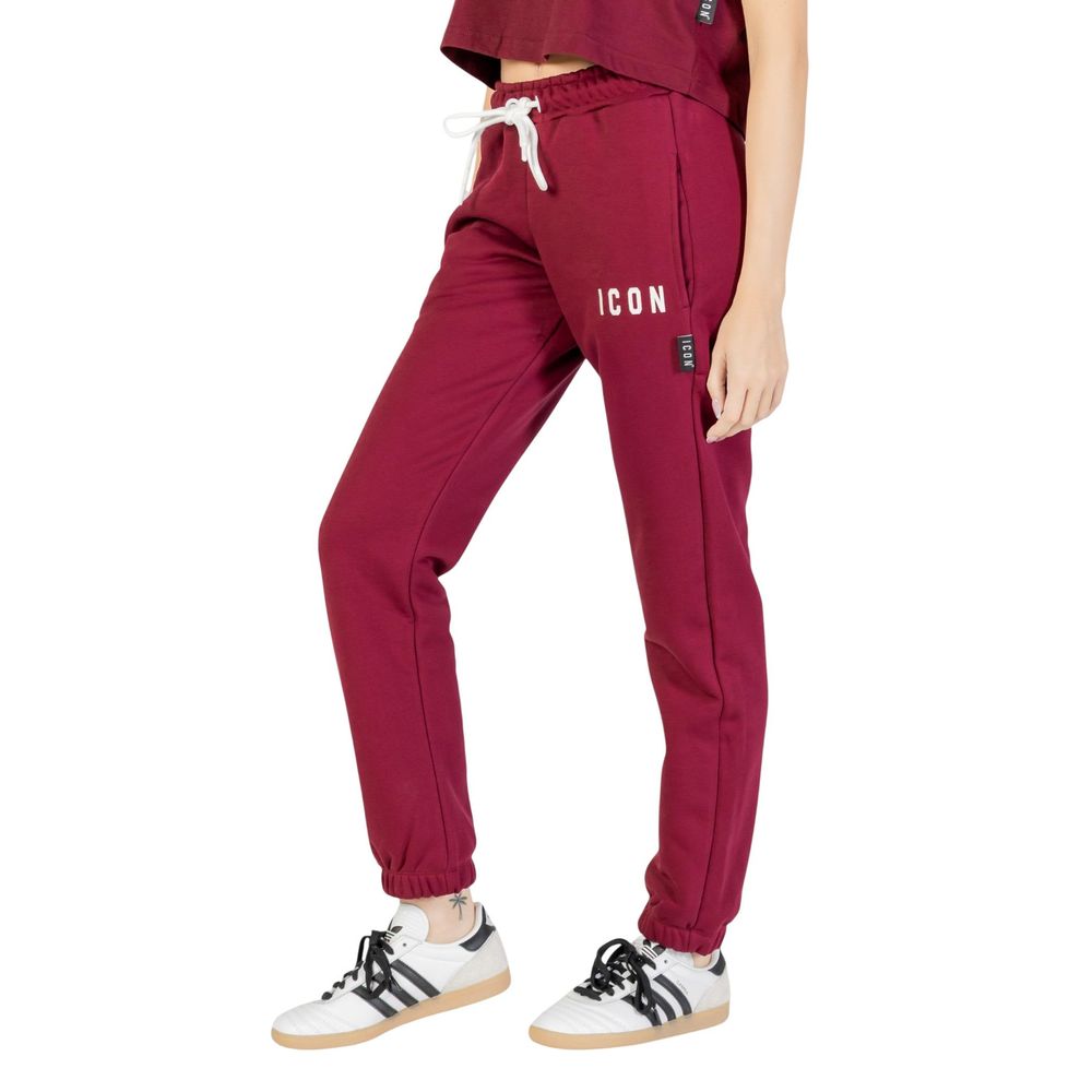 Icon Bordeaux Cotton Joggers (workout Pants)