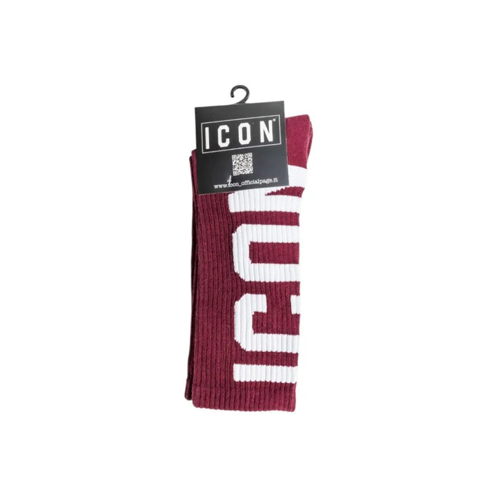 Icon Bordeaux Cotton Socks